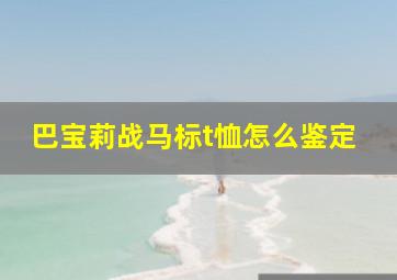 巴宝莉战马标t恤怎么鉴定