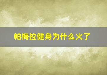 帕梅拉健身为什么火了