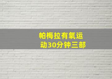 帕梅拉有氧运动30分钟三部