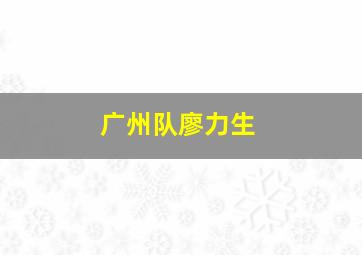 广州队廖力生