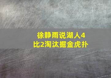 徐静雨说湖人4比2淘汰掘金虎扑