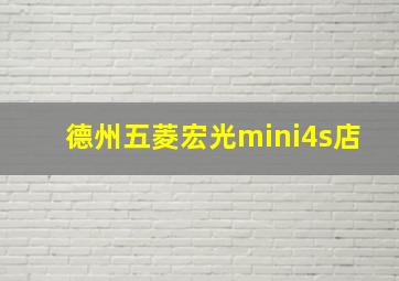 德州五菱宏光mini4s店