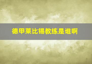 德甲莱比锡教练是谁啊