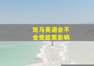 斑马英语会不会受政策影响