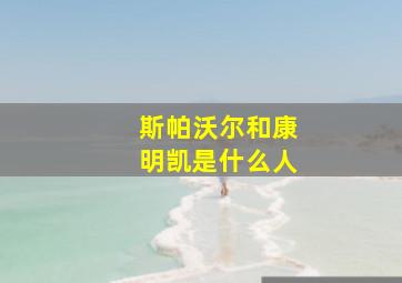 斯帕沃尔和康明凯是什么人