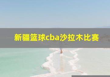 新疆篮球cba沙拉木比赛