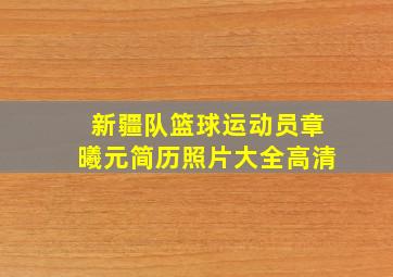 新疆队篮球运动员章曦元简历照片大全高清