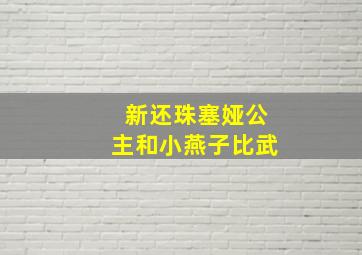 新还珠塞娅公主和小燕子比武