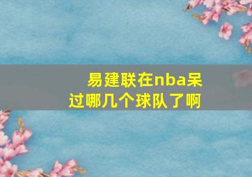 易建联在nba呆过哪几个球队了啊