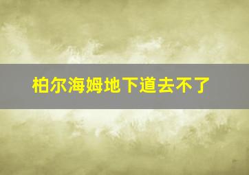 柏尔海姆地下道去不了