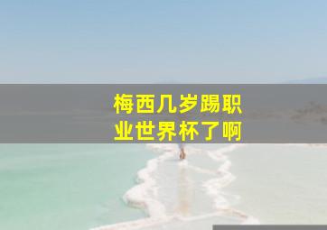 梅西几岁踢职业世界杯了啊