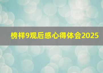 榜样9观后感心得体会2025