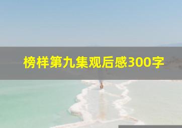 榜样第九集观后感300字