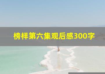 榜样第六集观后感300字