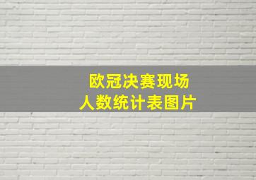 欧冠决赛现场人数统计表图片