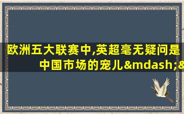 欧洲五大联赛中,英超毫无疑问是中国市场的宠儿——p