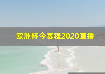 欧洲杯今赛程2020直播