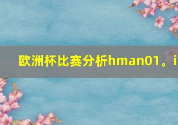 欧洲杯比赛分析hman01。in