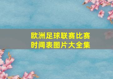 欧洲足球联赛比赛时间表图片大全集