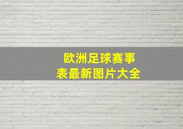 欧洲足球赛事表最新图片大全