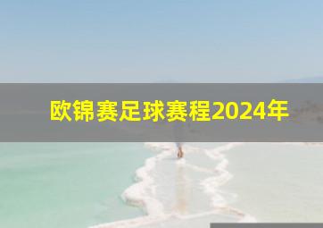 欧锦赛足球赛程2024年