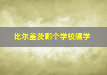 比尔盖茨哪个学校辍学