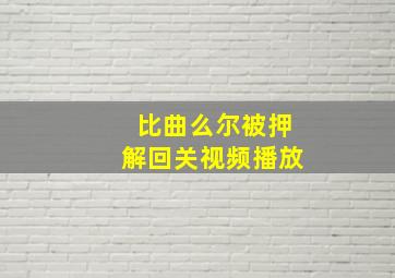 比曲么尔被押解回关视频播放