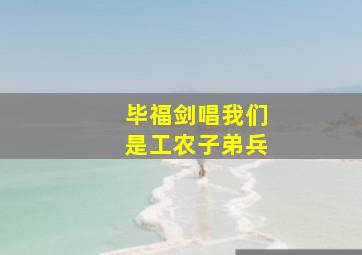 毕福剑唱我们是工农子弟兵