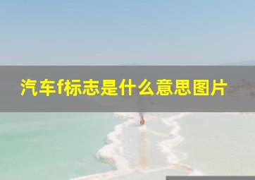 汽车f标志是什么意思图片