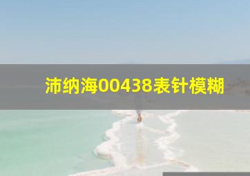 沛纳海00438表针模糊