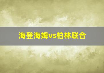 海登海姆vs柏林联合