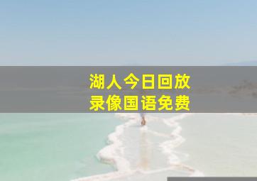 湖人今日回放录像国语免费