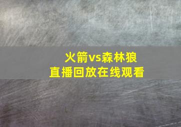 火箭vs森林狼直播回放在线观看