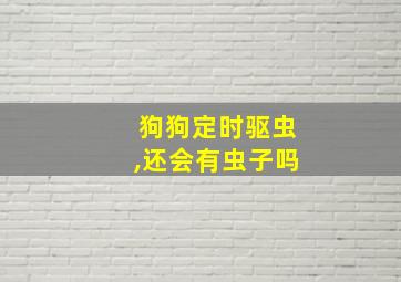 狗狗定时驱虫,还会有虫子吗