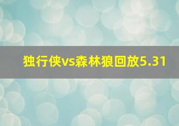 独行侠vs森林狼回放5.31