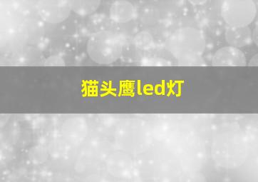 猫头鹰led灯