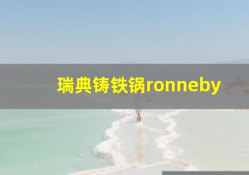 瑞典铸铁锅ronneby