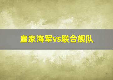 皇家海军vs联合舰队