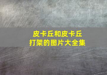 皮卡丘和皮卡丘打架的图片大全集