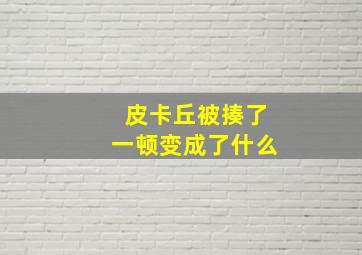 皮卡丘被揍了一顿变成了什么