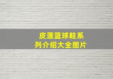 皮蓬篮球鞋系列介绍大全图片