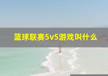 篮球联赛5v5游戏叫什么