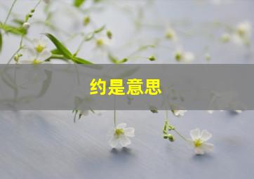 约是意思