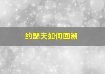 约瑟夫如何回溯