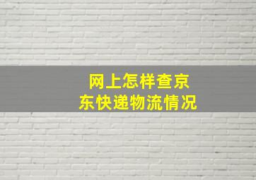 网上怎样查京东快递物流情况