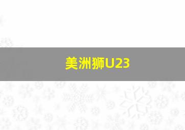 美洲狮U23