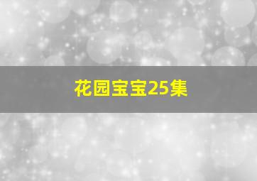 花园宝宝25集