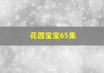 花园宝宝65集