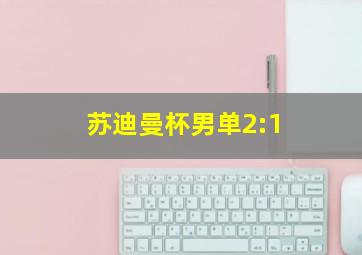 苏迪曼杯男单2:1