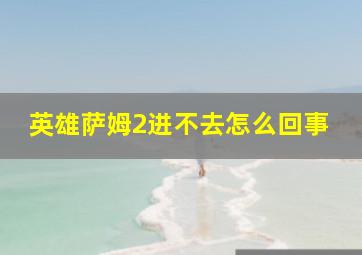 英雄萨姆2进不去怎么回事